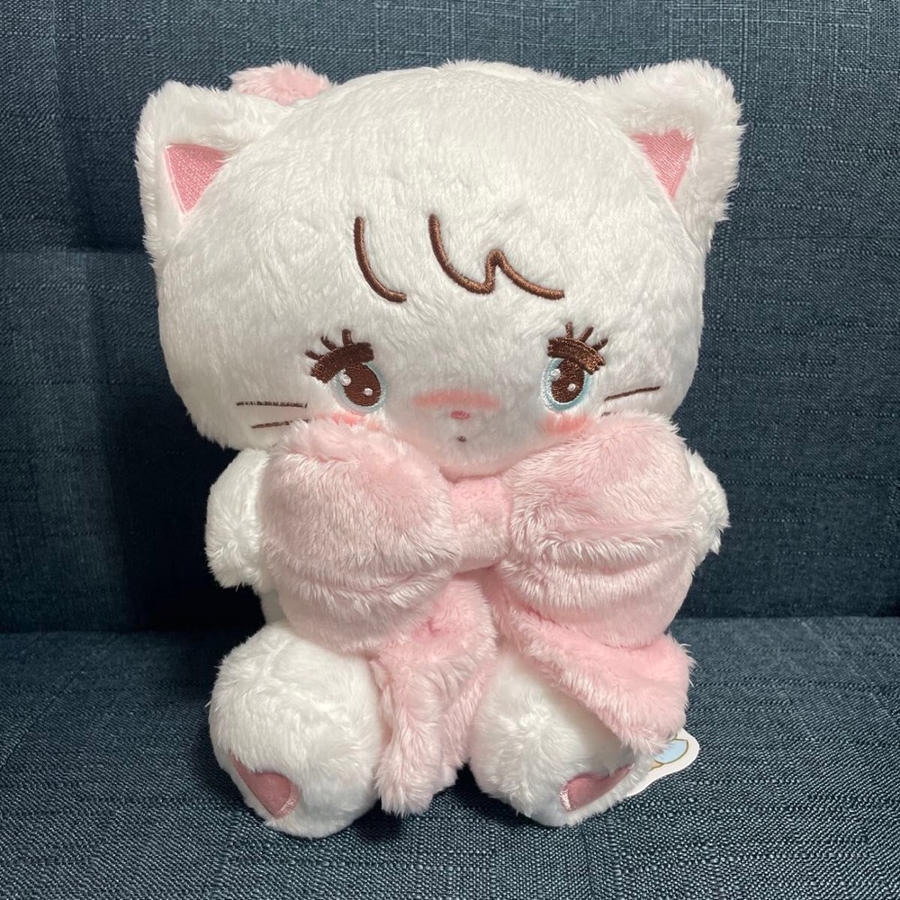 mikko illustrations mikko character Mousse Plush HUG Ribbon Collection 😽💕💕🎀🎀